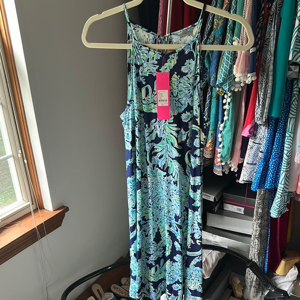 Floral Blue and Green Lily Pulitzer Women's Dress